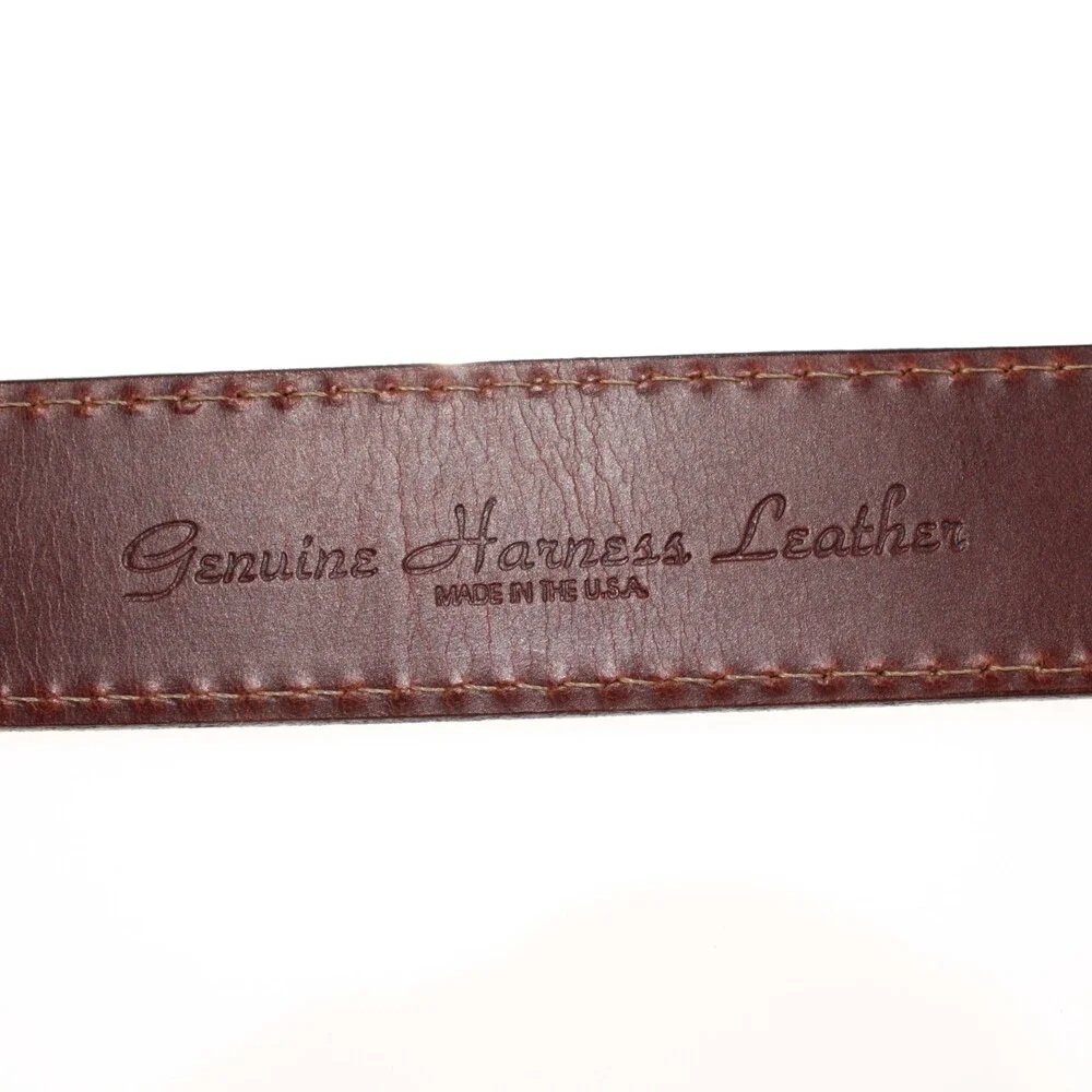Torino Leather Company NWT Classic Belt Size 36 US in Solid Brown Leather